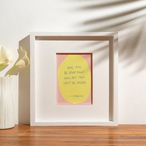 Card Get well soon lemon illustration with positive affirmation as handlettering 2 pieces image 2