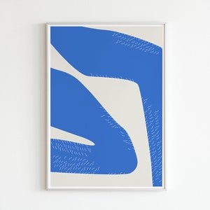 Illustration Poster Feminism Body Abstract Blue Beige