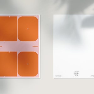 Typographie Féminisme Cartes postales colorées