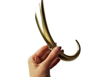 Vintage brass shoe horn England shoehorn Rare Brass Shoe Horn