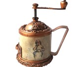 Vintage rare Coffee mill Metal manual Coffee grinder Coffee gift