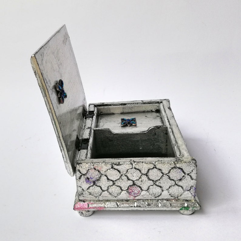 Vintage Music Jewelry Box women gift silver box meaningful Etsy