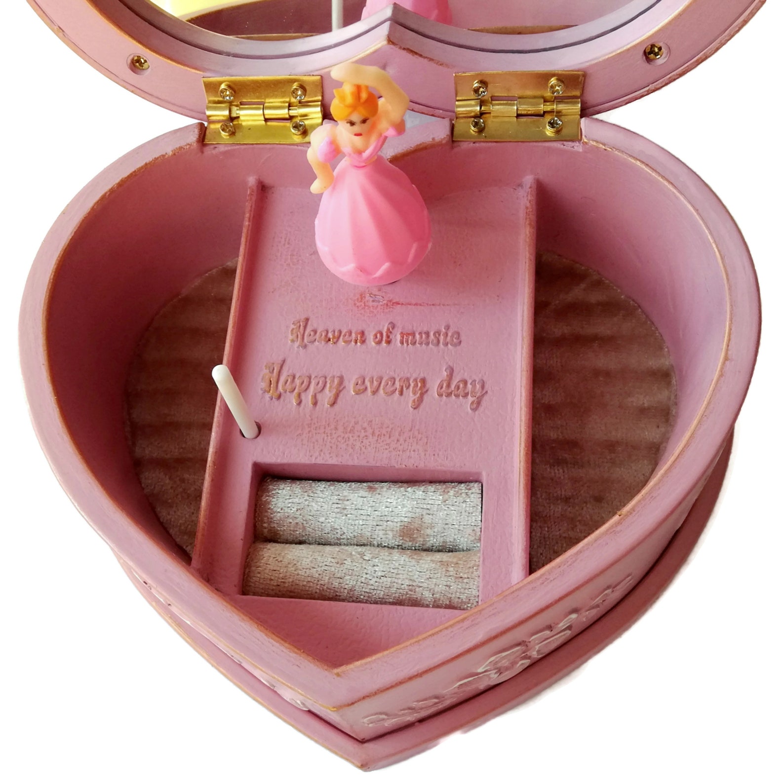 Dancing ballerina Musical jewelry box Shabby Chic jewelry box Etsy