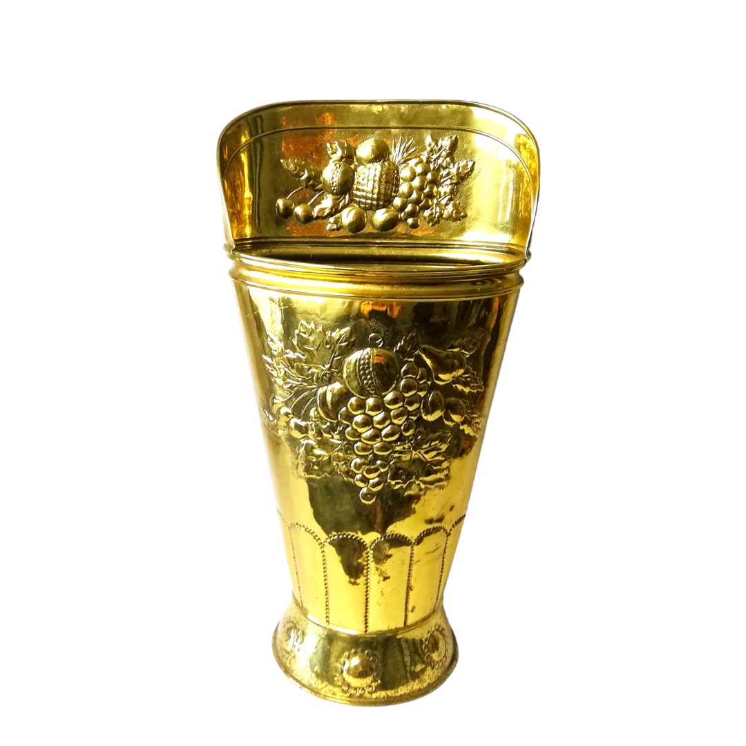 Vintage Solid Brass Umbrella Stand Antique Brass Umbrella Holder With