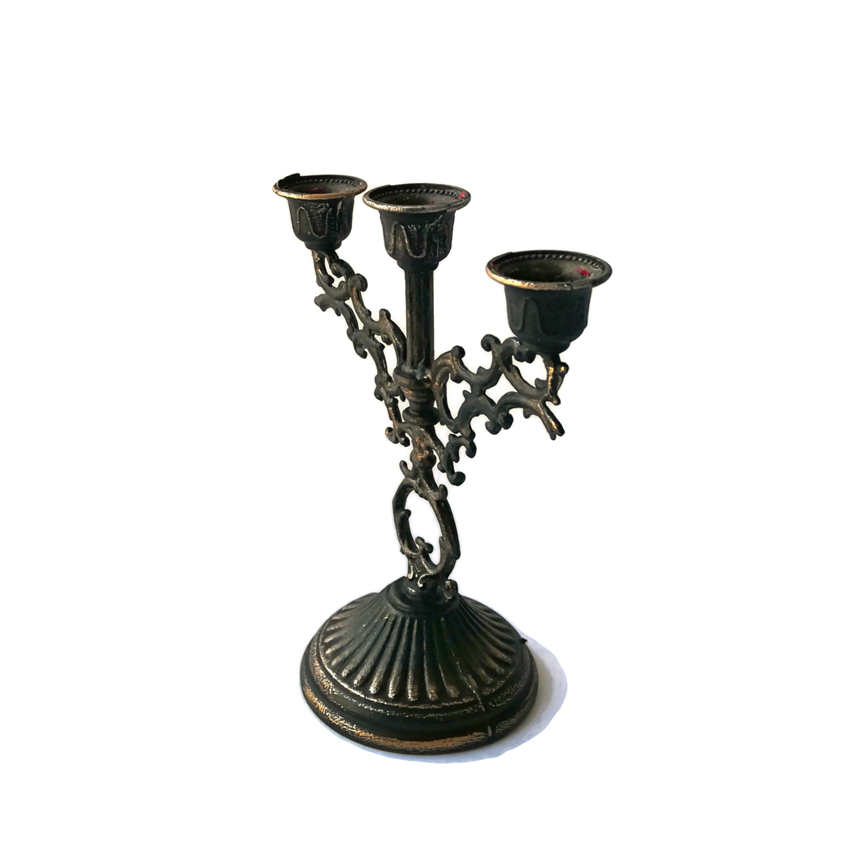 Vintage Gothic Small Candelabra Black Candle Holder Victorian Dark Home  Decor -  Canada