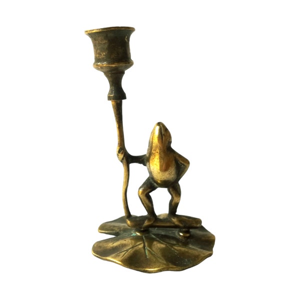 Brass Frog Etsy