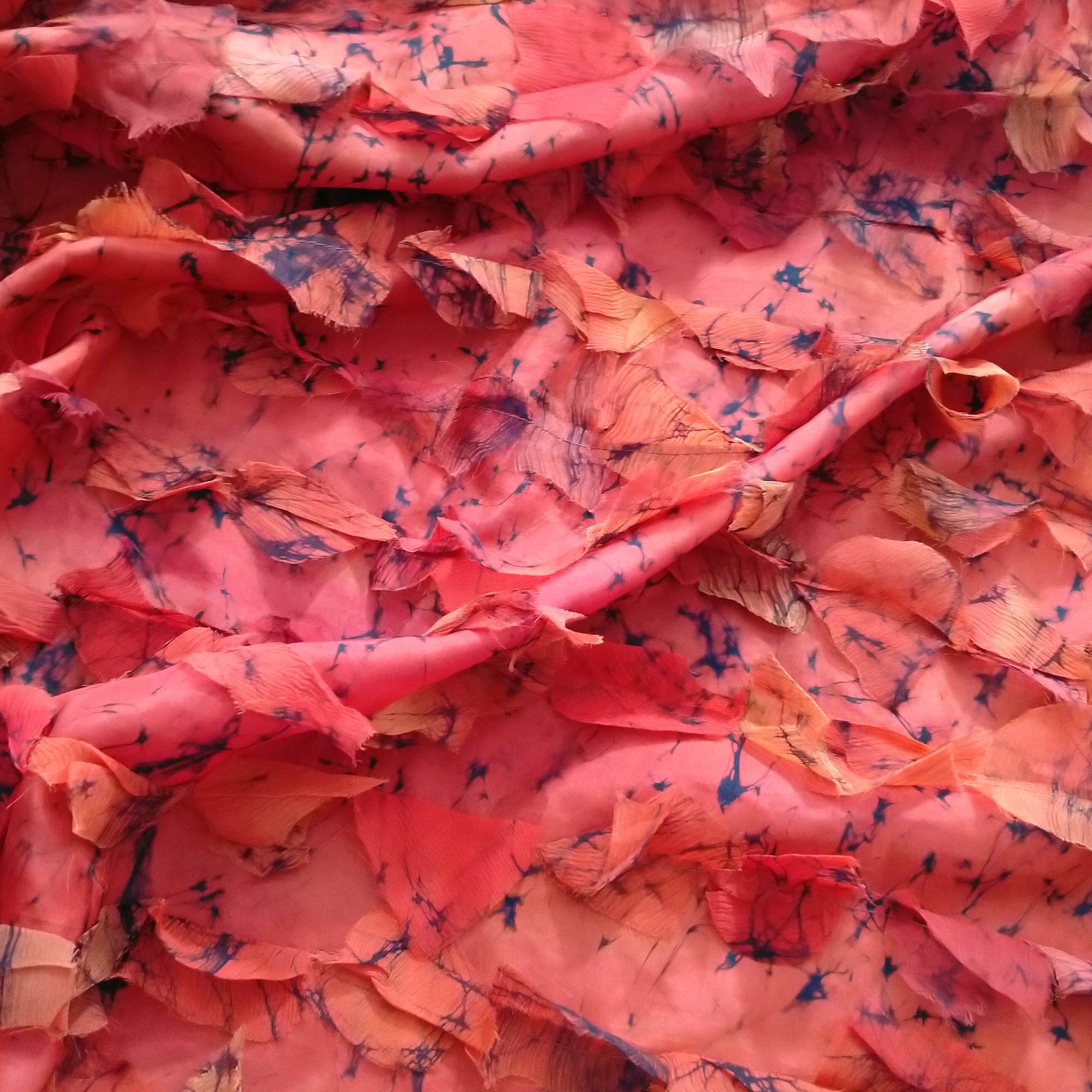 Printed silk habotai fabric manipulation by the yard 15momme Etsy