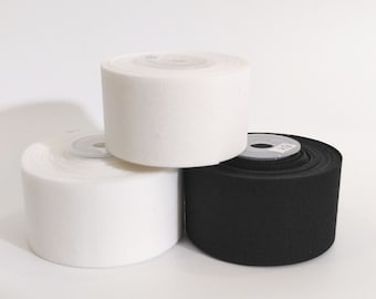 Enkelzijdige taille shaper interfacing smeltbare tape op rol 6 yards 1.4" 1.5" wit zwart ijzer op noties