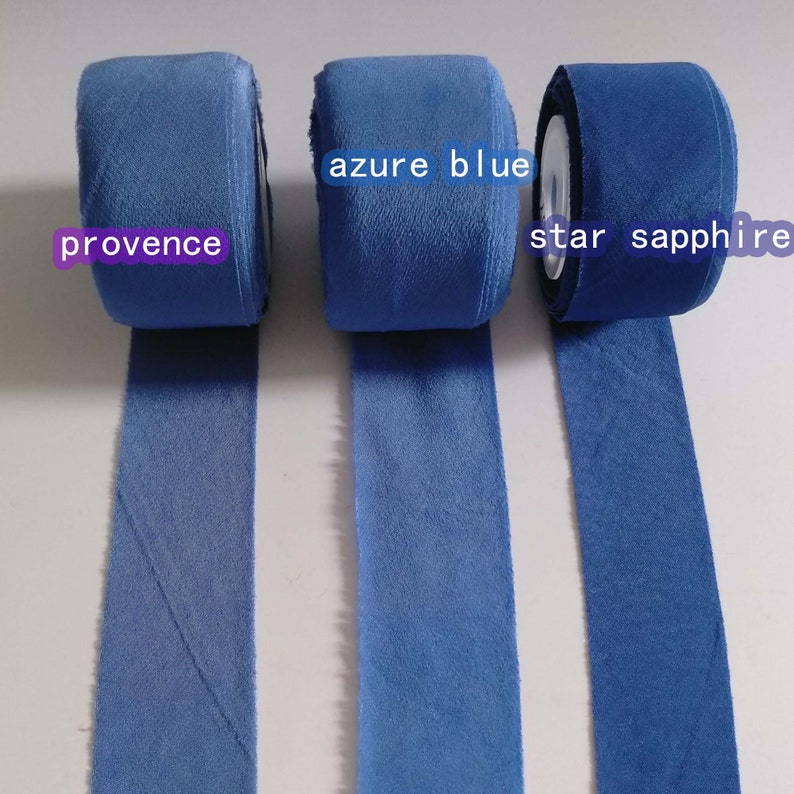 100 silk bias tape crepe de chine 1 unfold solid color sewing craft binding tape sewing trim hair clip craft supply zdjęcie 3