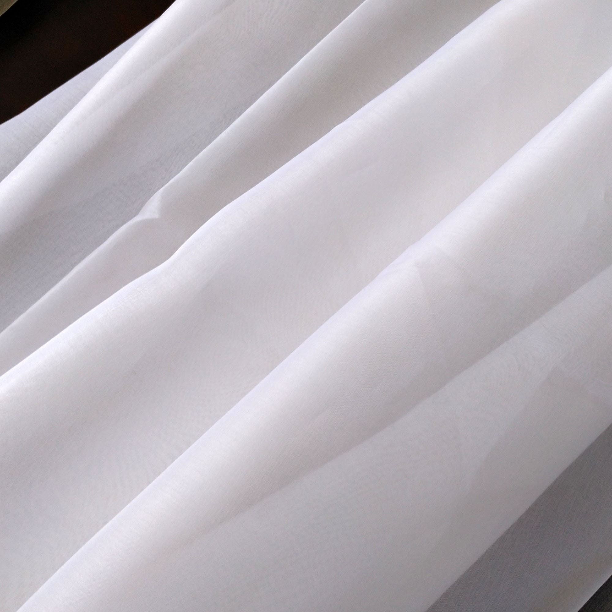 BIG SALE pure silk organza fabric solid color 108cm white | Etsy