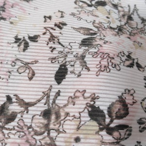 Seiden-Leinen-Mischgewebe Blumenmuster 16 Momme 44” DIY Nähen Mode-Stoff Frühling Sommer Bluse Bluse