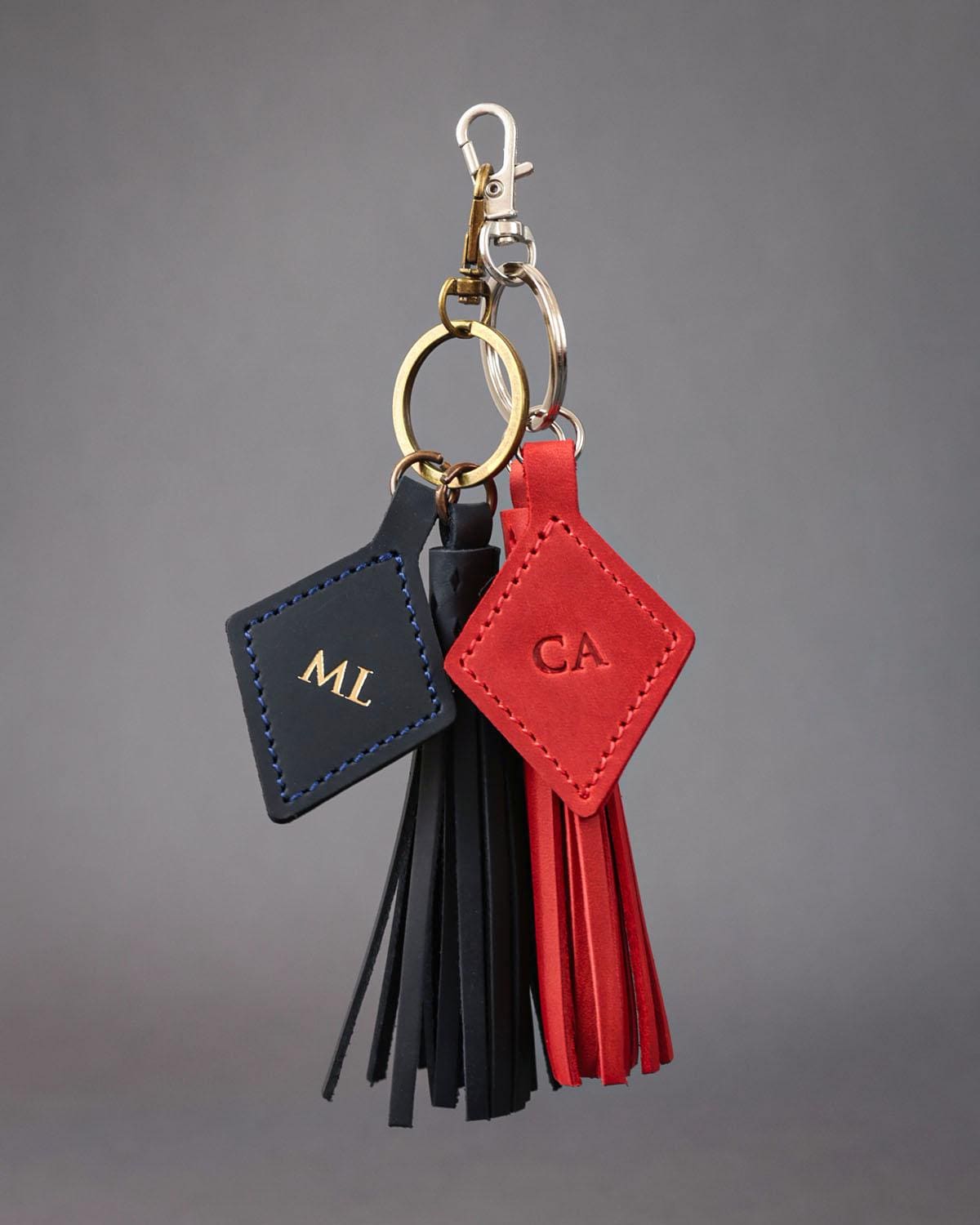 Buy Leather Keychain Handbag Tassel Purse Charm Car Key Holder