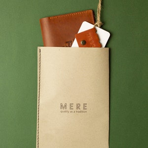 Cartera de viaje de cuero, funda para pasaporte personalizada, portadocumentos, regalo de boda imagen 10