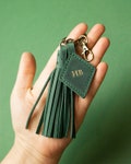 Leather Keychain Handbag Tassel Purse Charm Car Key Holder Retirement Gift For Woman Teacher Lanyard Mother Of The Bride Leather Key Fob product logo