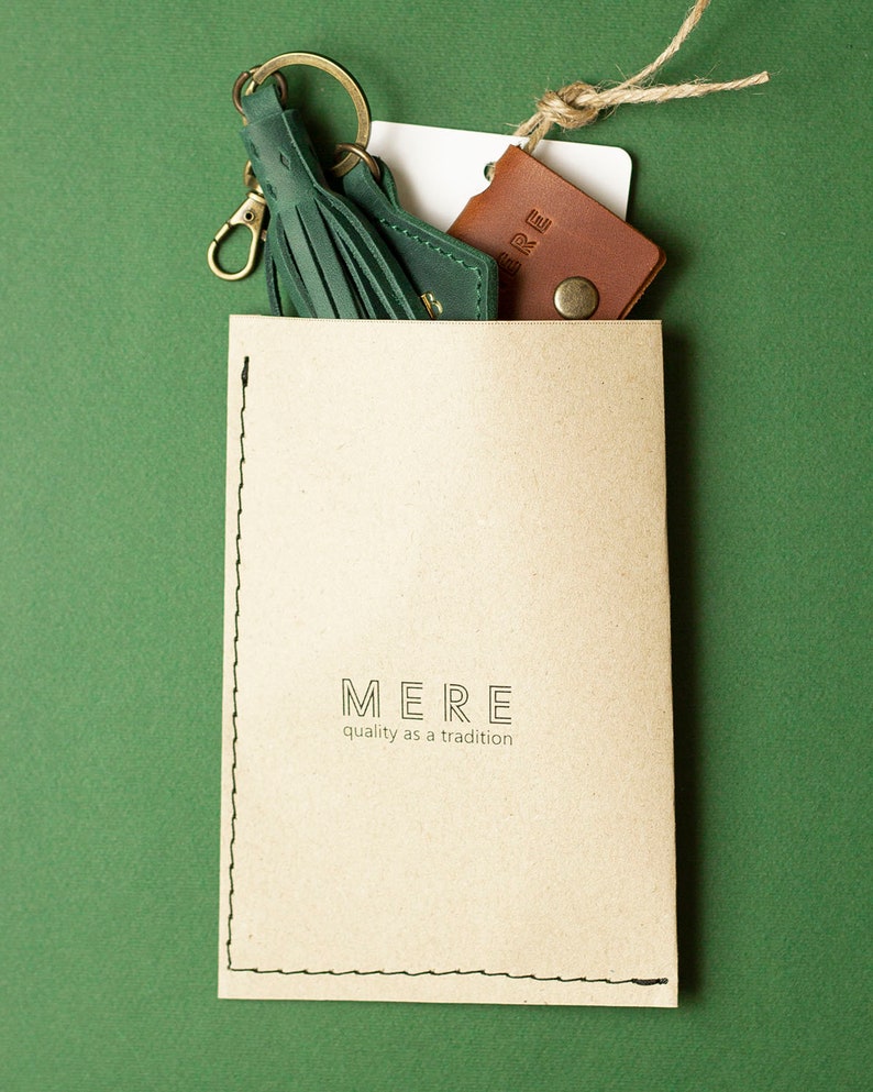 Leather Keychain Handbag Tassel Purse Charm Car Key Holder Retirement