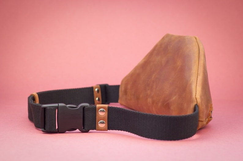 Leather Fanny Pack Brown Belt Bag Hip bag Men Waist Bag Etsy