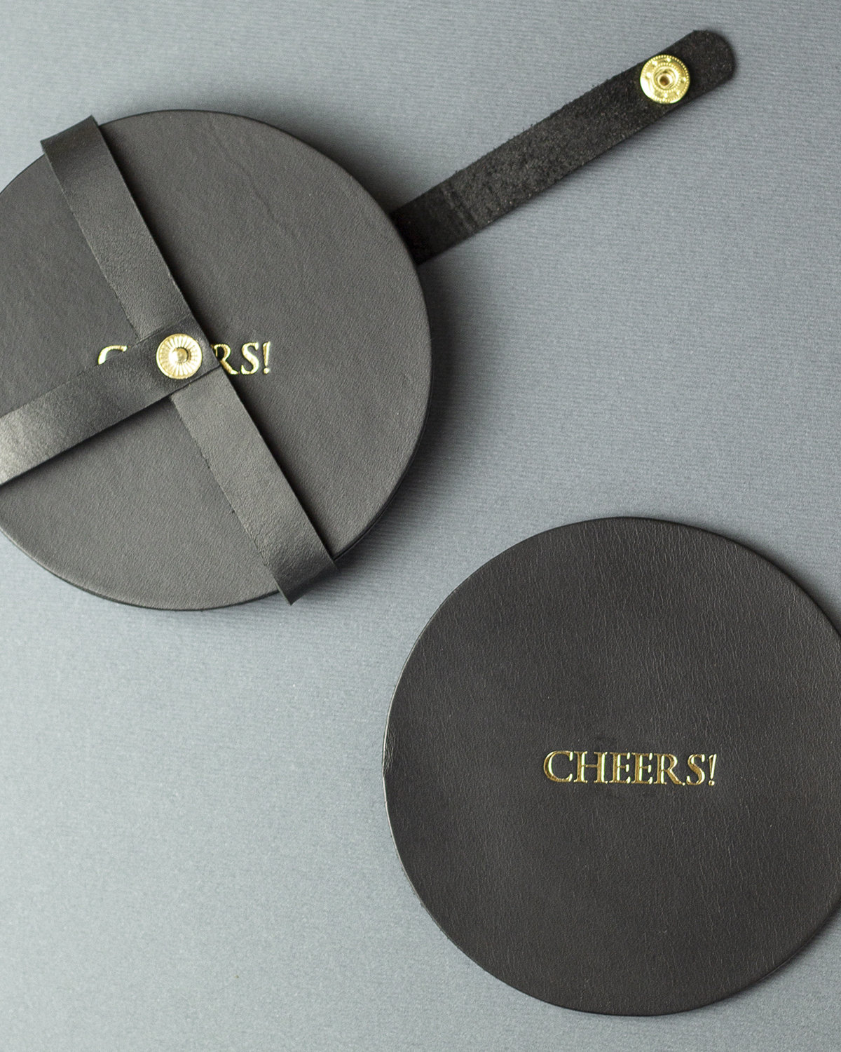 4 Sous-Verres En cuir