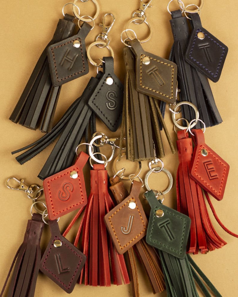 Leather Tassel Keychains in bulk. Wholesale 10 20 50 100 Etsy