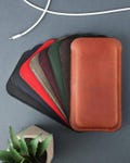 Leather iPhone 17 SLeeve, IPhone 17 Air Cover, iPhone 17e Case, Brown iPhone 17 Pro Max Pouch Holster product logo