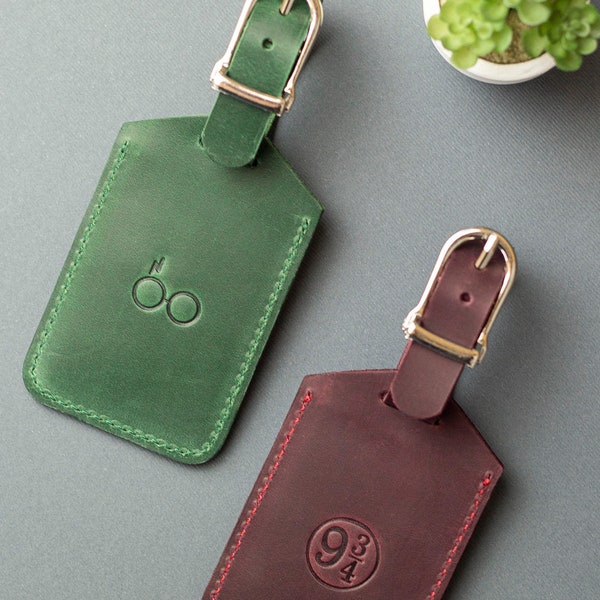 Leather Luggage Tag Custom Luggage Tags Monogram Luggage Tag Travel Gifts Wedding Favor Bags High School Graduate