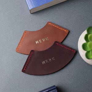 A Biblical Themed Leather Bookmark With Cross, Religious Gift image 6