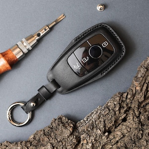 Leather Car Key Case For S Class, Key Holder For E Class, Key Fob For C Class, Keychain For A Class, Car Key Remote Cover