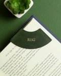 Initial Leather Bookmark Named Bookmarks Personalized Book Marks Back To School Monogrammed Gift For Teacher Gift Retirement Gift For Woman product logo