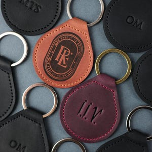 Leather Keychain With NFC For Business, Compatible with NFC Tools AP image 11