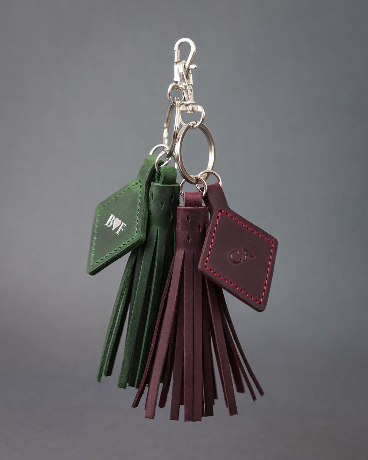 Louis Vuitton Portachiavi O Ciondolo Per Borsa Marrone Pelle Ref.52596 - Foto 5