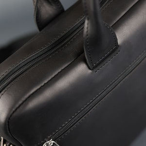 Leather Messenger For Laptop 15'' , Bag For MacBook Pro 16, Men's Office Bag, Women's Briefcase image 7