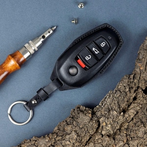 Leather Car Key Case For Touareg 2012-2018. Only For Keyless Remote