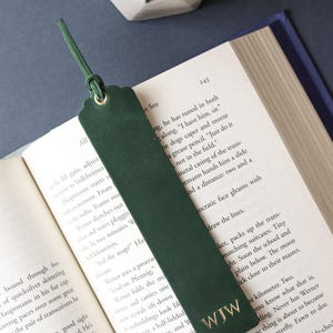 Initial Leather Bookmark Named Bookmarks Personalized Book Marks Back To School Monogrammed Gift For Teacher Gift Retirement Gift For Woman