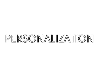 Personalization