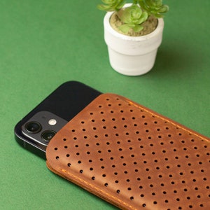iPhone 15 Case, Leather iPhone 13 Mini Cover, iPhone 14 Pro Max Sleeve, Brown iPhone 15 Plus Case
