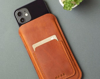 Personalized iPhone 17 Case With Card Holder, Monogrammed Iphone 17e Case With Wallet