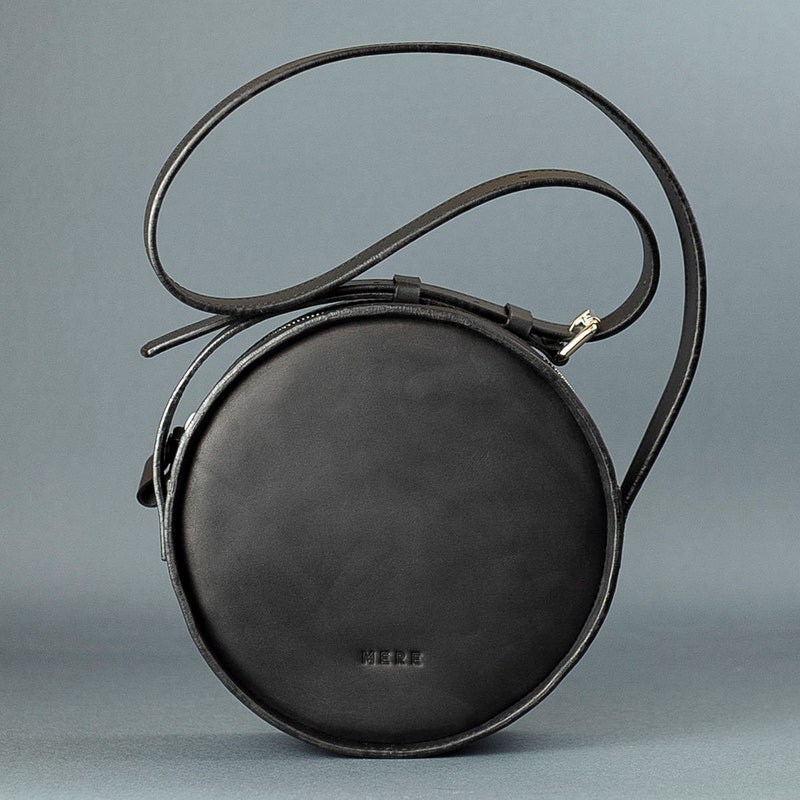 Real Leather Circle Bag main image 0