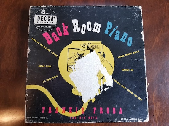 Vintage 1949 Records 45 Rpm Decca Records Frank Froeba Back Etsy
