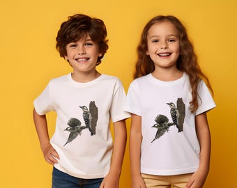 Kinder T-Shirt Vogel | Marienkäfer-Specht
