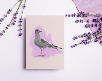 Juego de tarjetas de felicitación de gaviota / Gaviota de pico anillado / Juegos de 1 pieza, 10 piezas, 30 piezas, 50 piezas