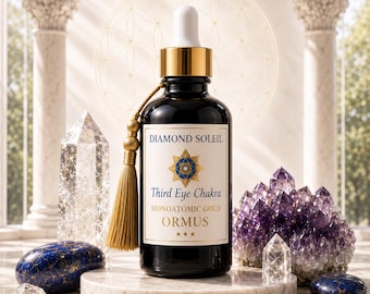 Third Eye Chakra ORMUS Elixir | Pineal Activation • Intuition • Lucid Dreaming | Dead Sea & Volcanic Minerals, Shilajit + Reiki | Free Gift