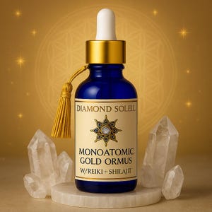 Spiritual Elixir with Monoatomic Gold ORMUS, Shilajit & Shungite | Ascension Drops for Pineal Activation, Psychic Awakening and Clarity