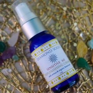 Sensitive Skin Moisturizer w/ Monoatomic Gold Ormus | Organic & Vegan w/ Hyaluronic Acid