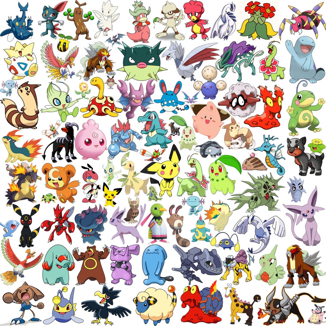 280 第二世代ポケモンのクリップアートとシルエット ポケモンの