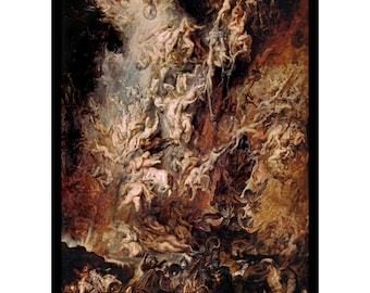 Rubens „Upadek potępionych” – grafika: sztuka barokowa (pobranie cyfrowe)