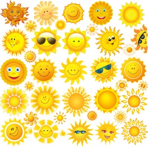 75 imágenes prediseñadas y siluetas de sol Imágenes prediseñadas de sol Silueta de sol Imágenes prediseñadas de soles Silueta de soles Soles imprimibles Soles digitales Suministros para álbumes de recortes