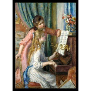 ピエール＝オーギュスト・ルノワール「ピアノを弾く二人の少女」1892年