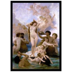 William-Adolphe Bouguereau El nacimiento de Venus Impresión digital