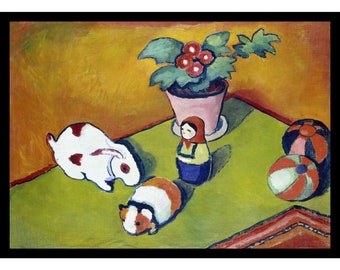 August Macke Little Walter's Toys Digital Print