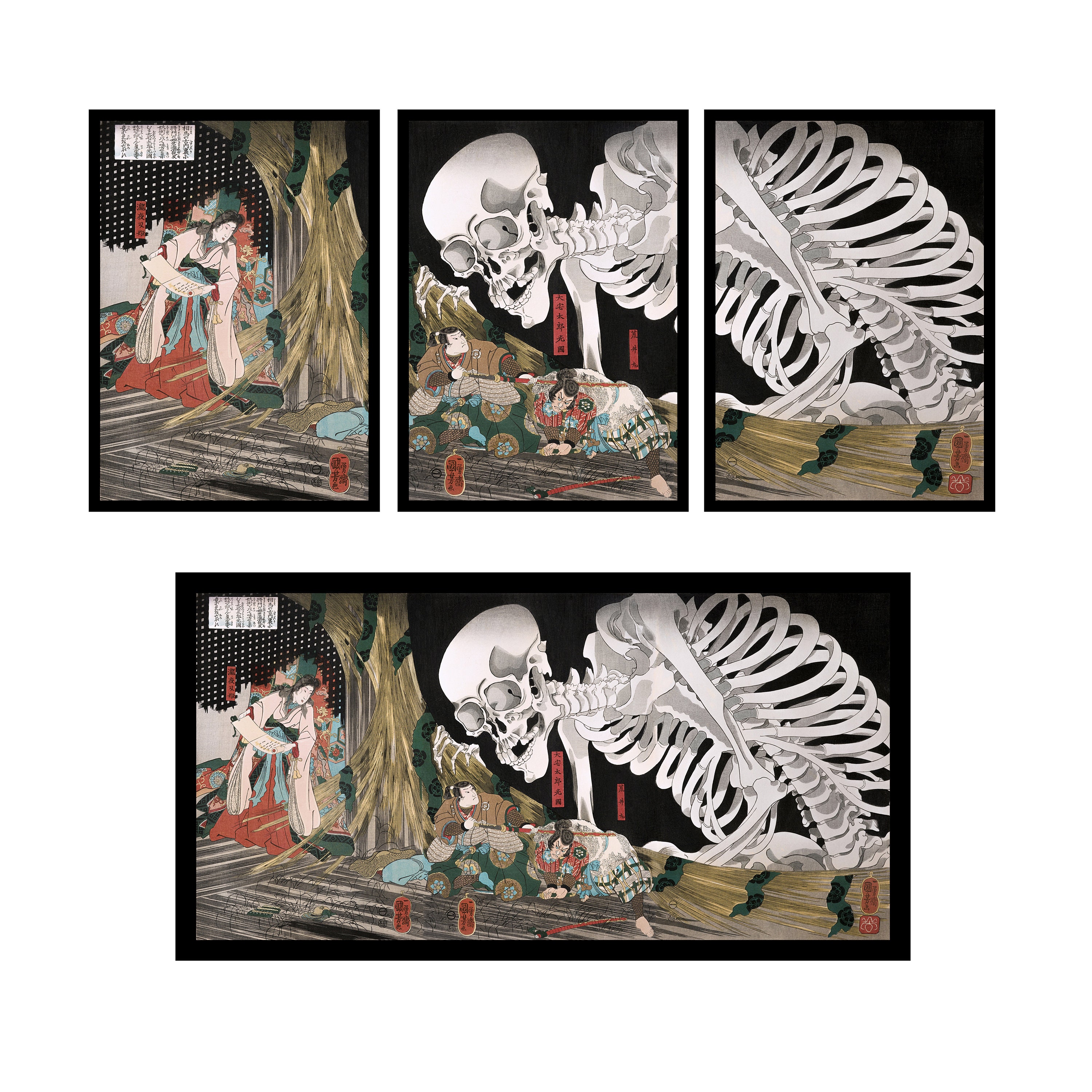 Utagawa Kuniyoshi Takiyasha the Witch and the Skeleton
