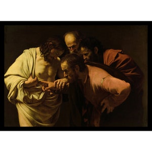 Caravaggio The Incredulity of Saint Thomas Digital Print